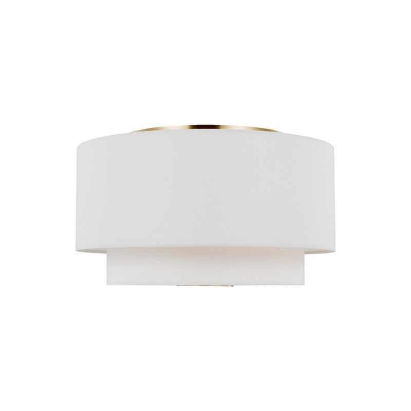 Visual Comfort Studio KSF1043BBS Sawyer Three Light Flush Mount, Burnished Brass