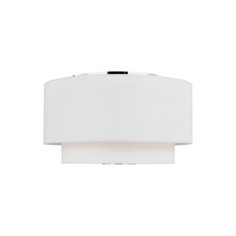 Visual Comfort Studio KSF1043PN Sawyer Three Light Flush Mount, Polished Nickel