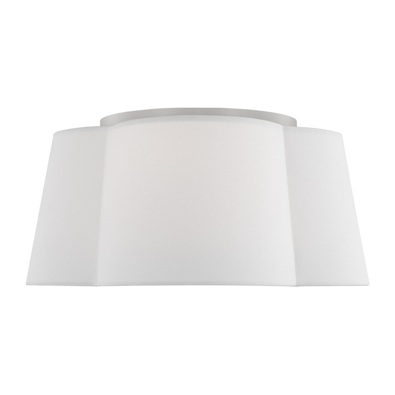 Visual Comfort Studio KSF1082 Bronte Two Light Flush Mount, Burnished Brass