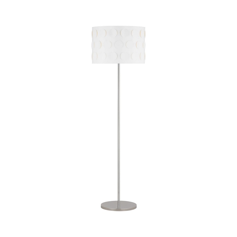 Visual Comfort Studio KST1011PN1 Dottie One Light Floor Lamp, Polished Nickel (Discontinued)