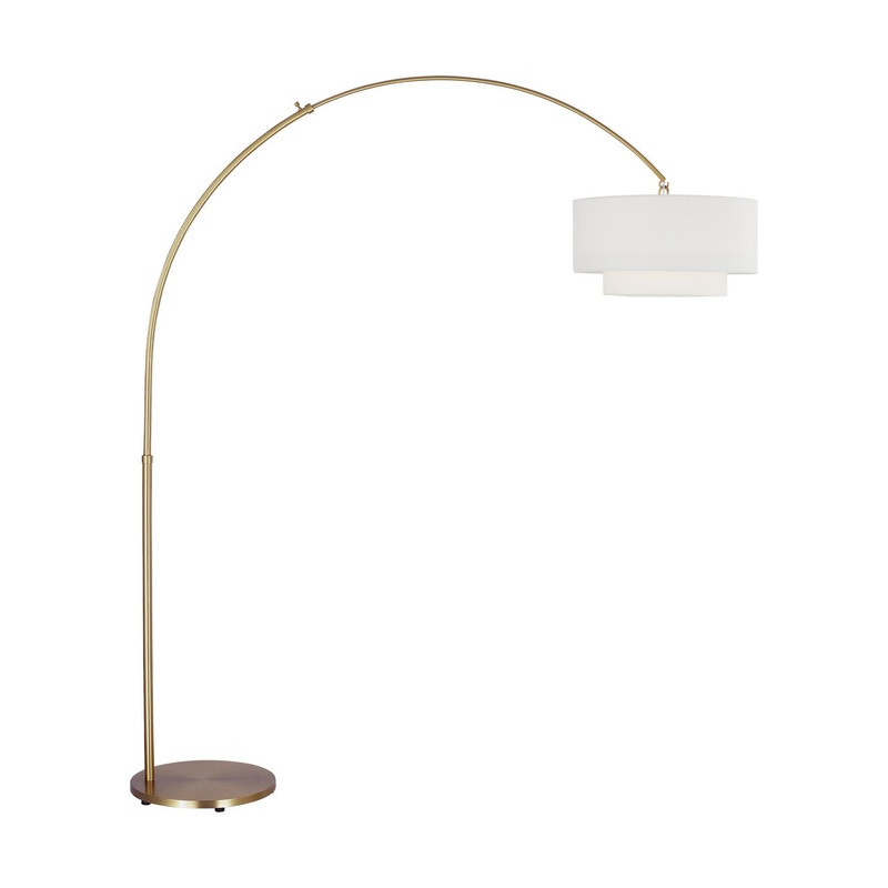 Visual Comfort Studio KST1031BBS1 Sawyer One Light Floor Lamp, Burnished Brass