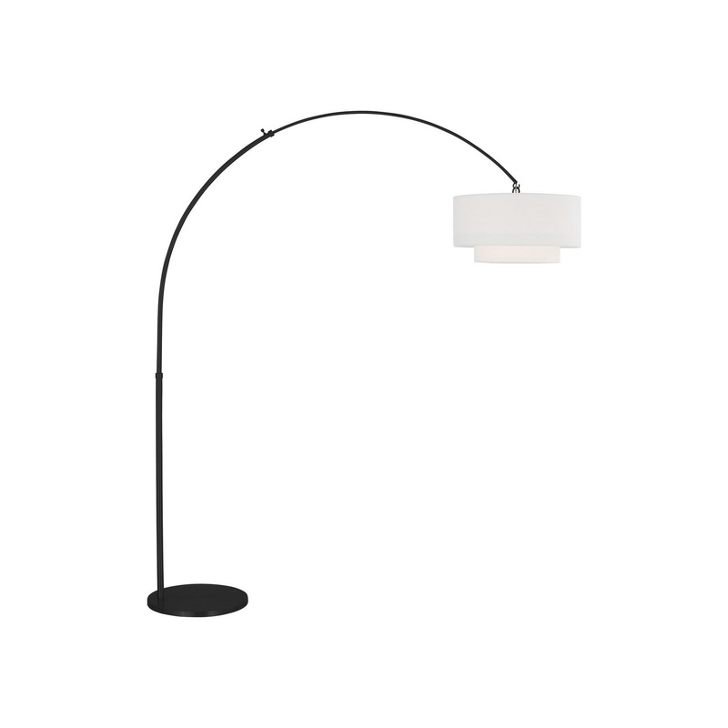 Visual Comfort Studio KST1031MBK1 Sawyer One Light Floor Lamp, Midnight Black