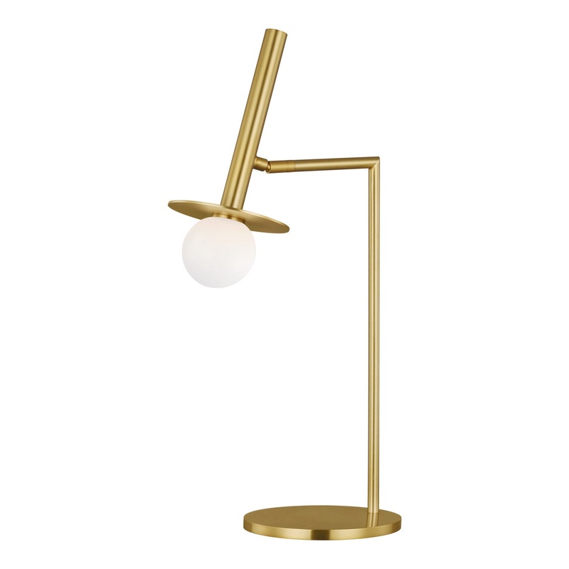 Visual Comfort Studio KT1001BBS2 Nodes One Light Table Lamp, Burnished Brass (Discontinued)