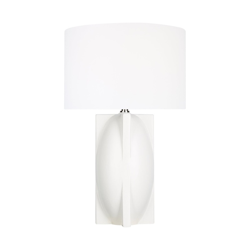 Visual Comfort Studio LT1081IVC1 William One Light Table Lamp, Matte Ivory (Discontinued)