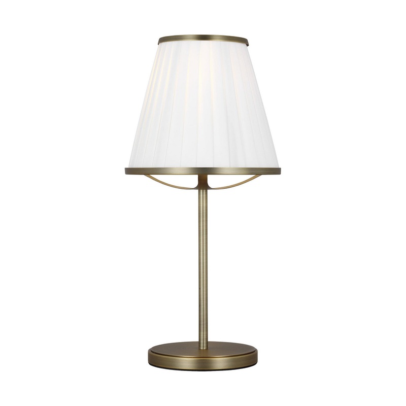 Visual Comfort Studio LT1131TWB1 Esther One Light Table Lamp, Time Worn Brass