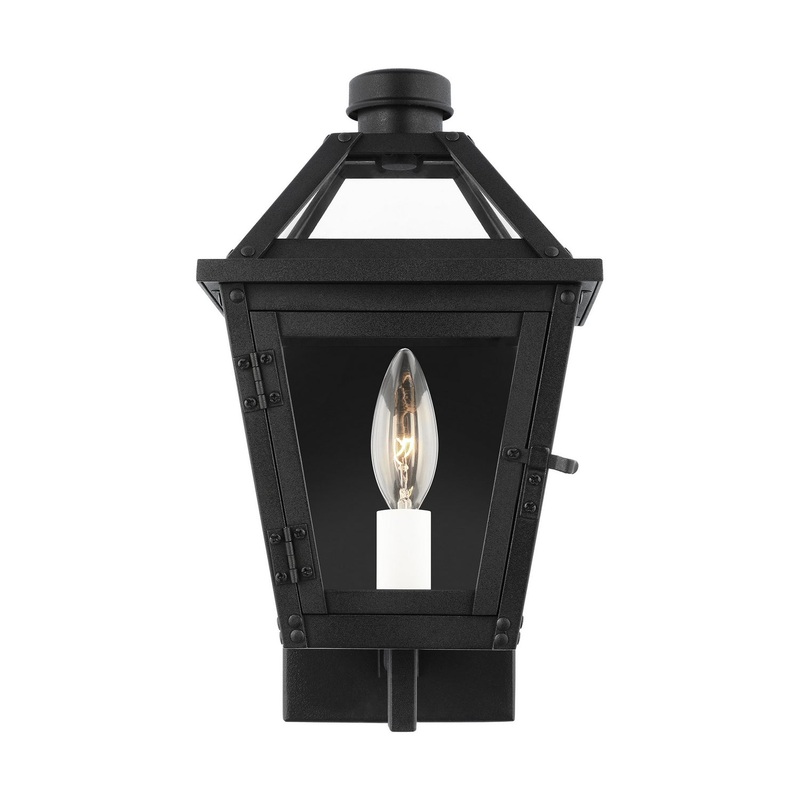 Visual Comfort Studio CO1401TXB Hyannis One Light Wall Lantern, Textured Black