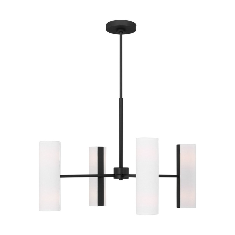 Visual Comfort Studio DJC1058MBK Capalino Eight Light Chandelier, Midnight Black