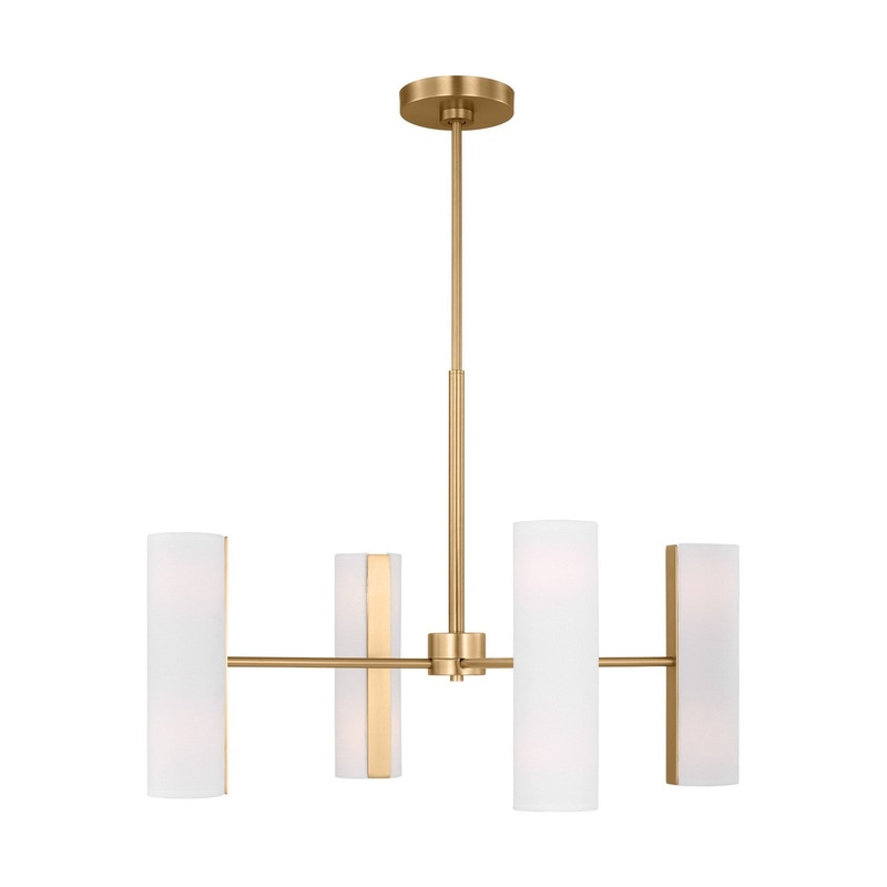 Visual Comfort Studio DJC1058SB Capalino Eight Light Chandelier, Satin Brass