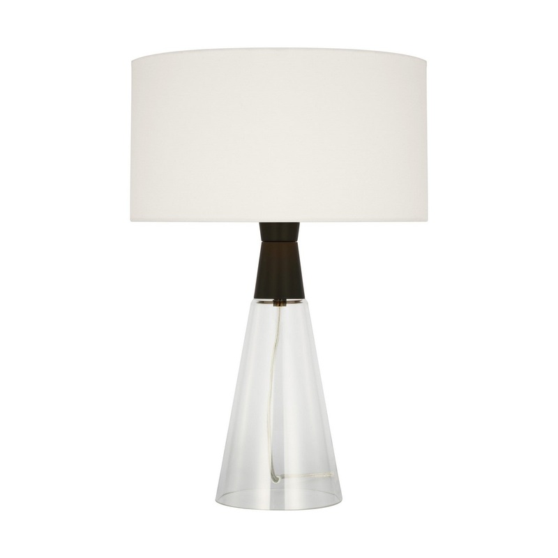 Visual Comfort Studio DJT1041MBK1 Pender One Light Table Lamp, Midnight Black