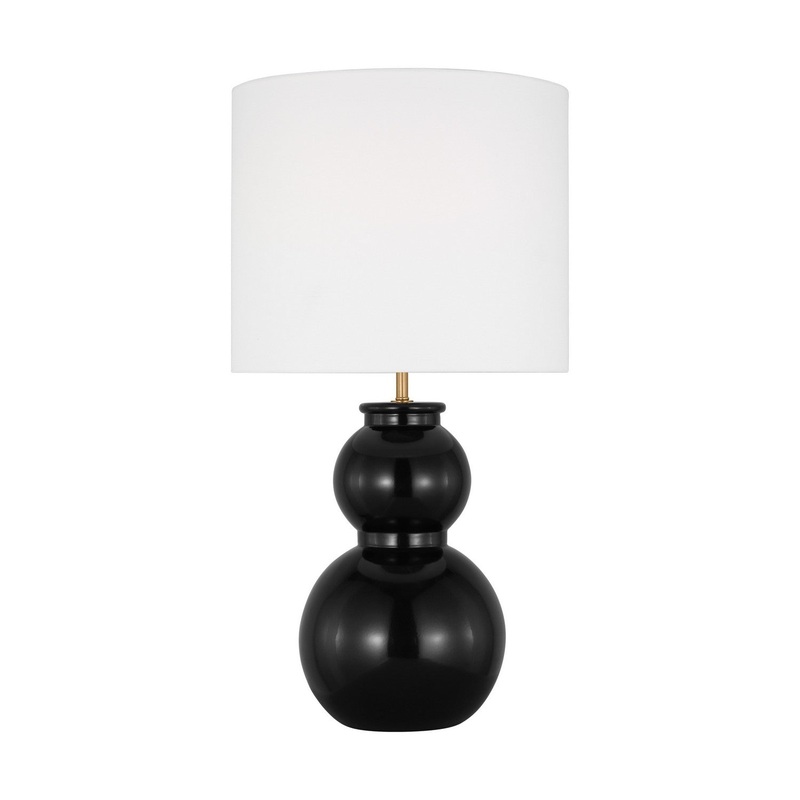 Visual Comfort Studio DJT1051GBK1 Buckley One Light Table Lamp, Gloss Black