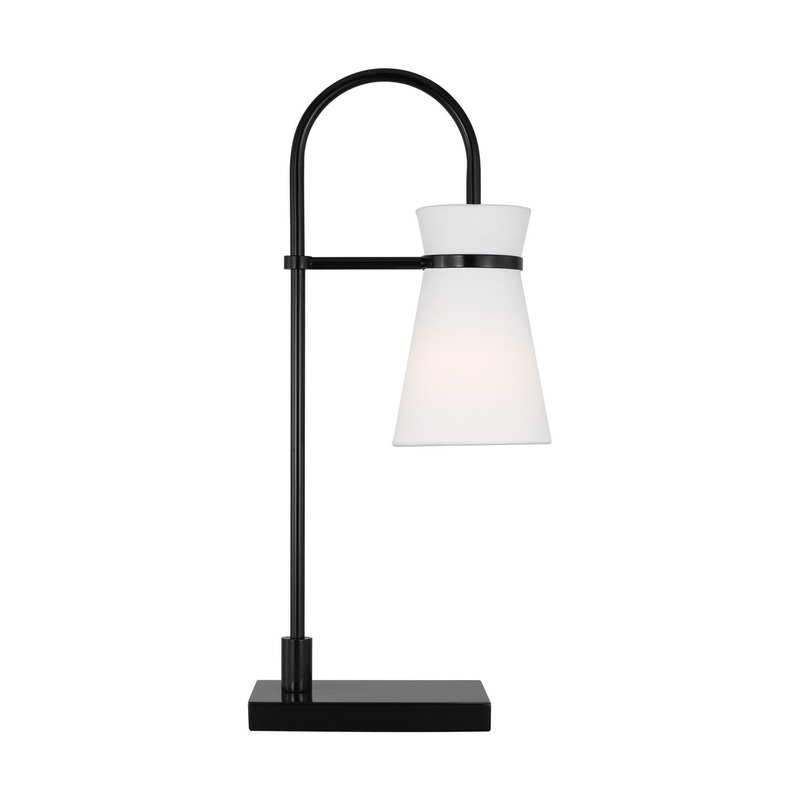 Visual Comfort Studio DJT1081MBK1 Binx One Light Table Lamp, Midnight Black
