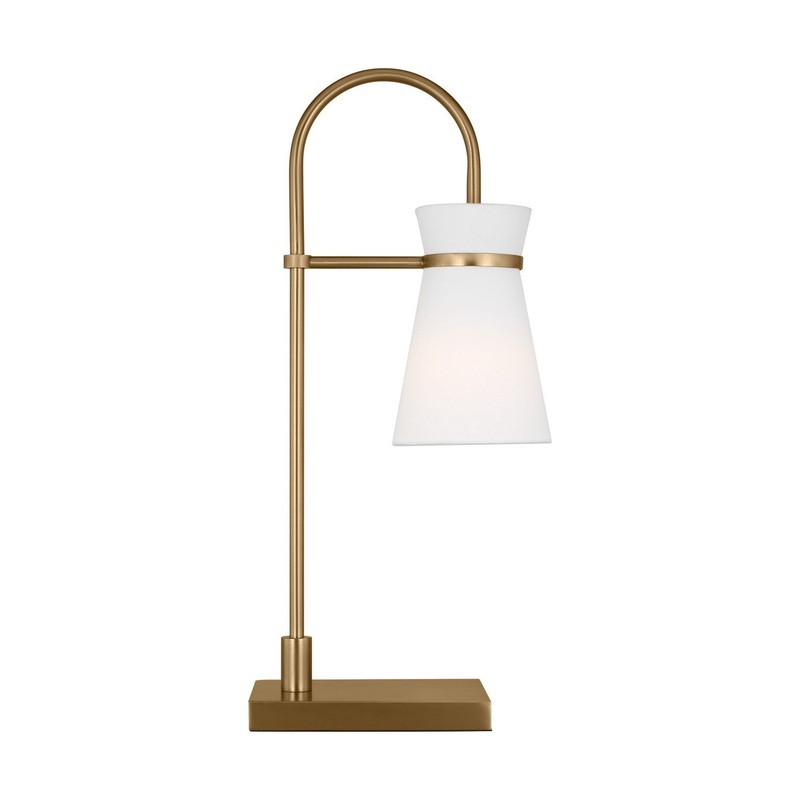 Visual Comfort Studio DJT1081SB1 Binx One Light Table Lamp, Satin Brass