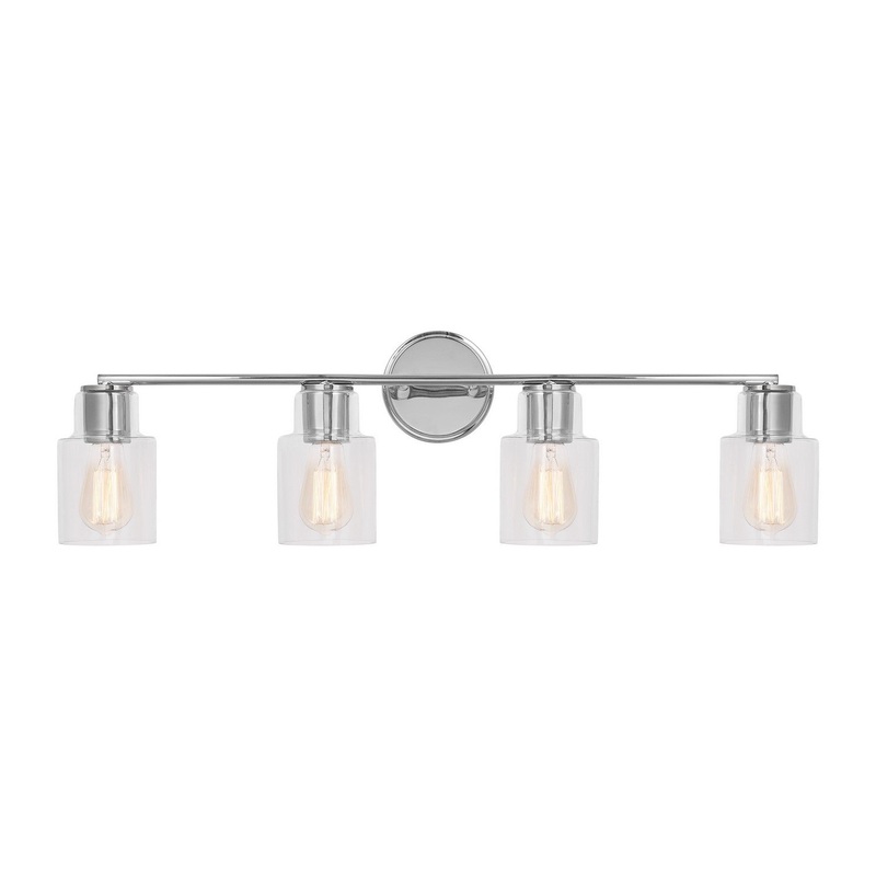 Visual Comfort Studio DJV1004CH Sayward Four Light Bath, Chrome
