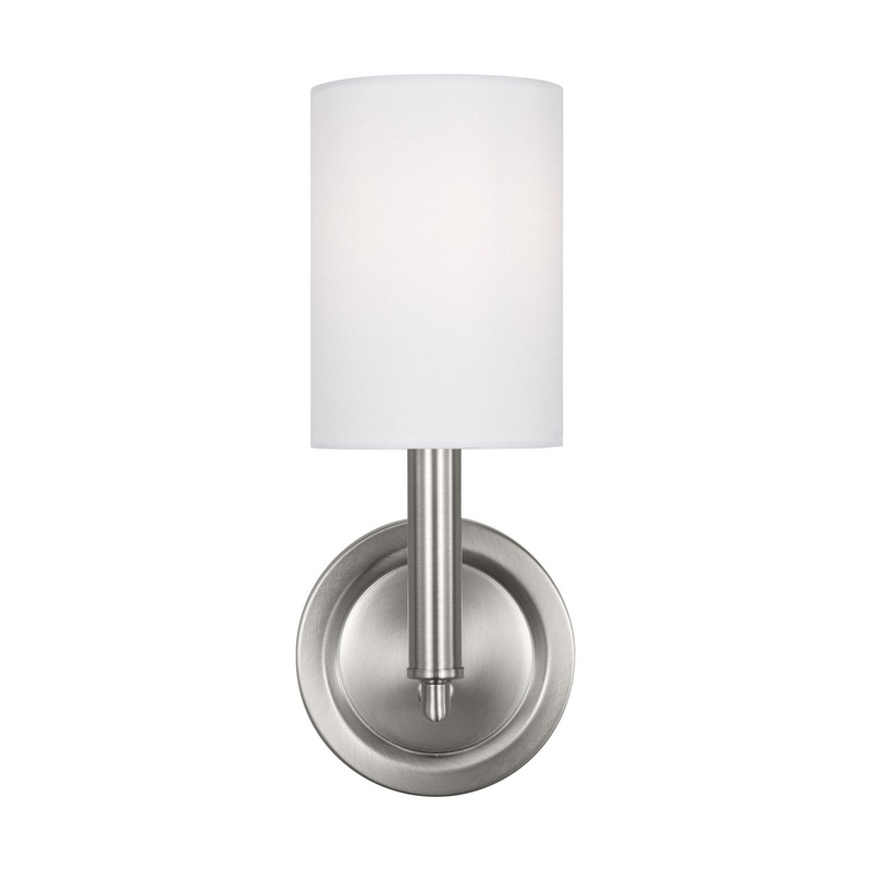 Visual Comfort Studio DJW1051BS Egmont One Light Bath Vanity, Brushed Steel