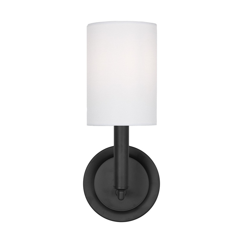 Visual Comfort Studio DJW1051MBK Egmont One Light Bath Vanity, Midnight Black