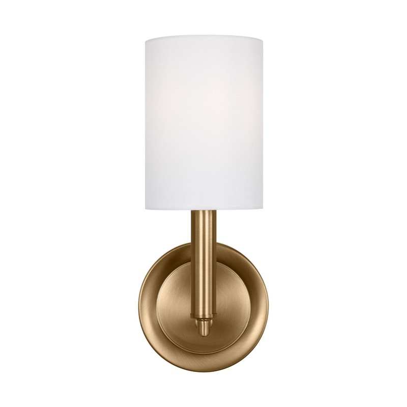 Visual Comfort Studio DJW1051SB Egmont One Light Bath Vanity, Satin Brass