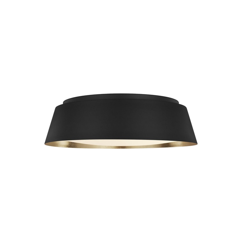Visual Comfort Studio EF1005MBK Asher Four Light Flush Mount, Midnight Black
