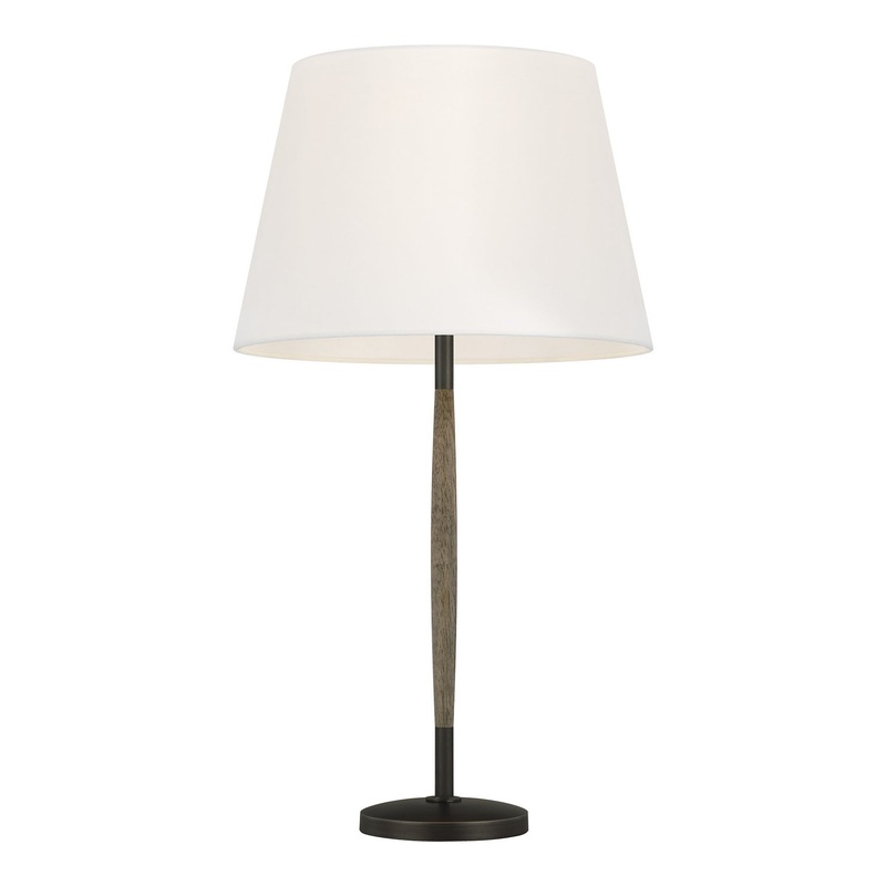 Visual Comfort Studio ET1161WDO1 Ferrelli One Light Table Lamp, Weathered Oak Wood (Discontinued)