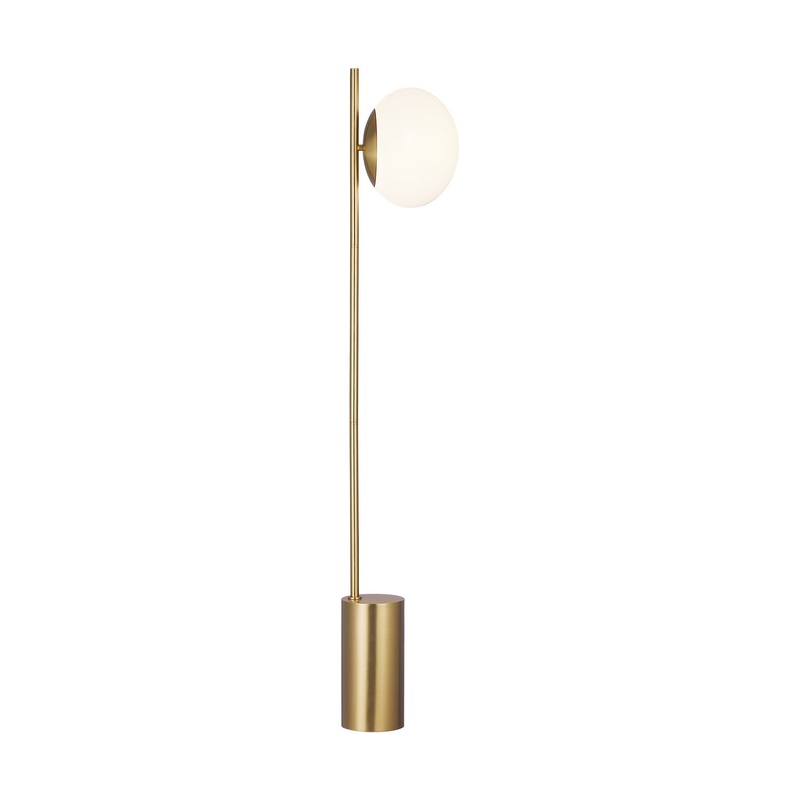 Visual Comfort Studio ET1361BBS1 Lune One Light Floor Lamp, Burnished Brass (Discontinued)