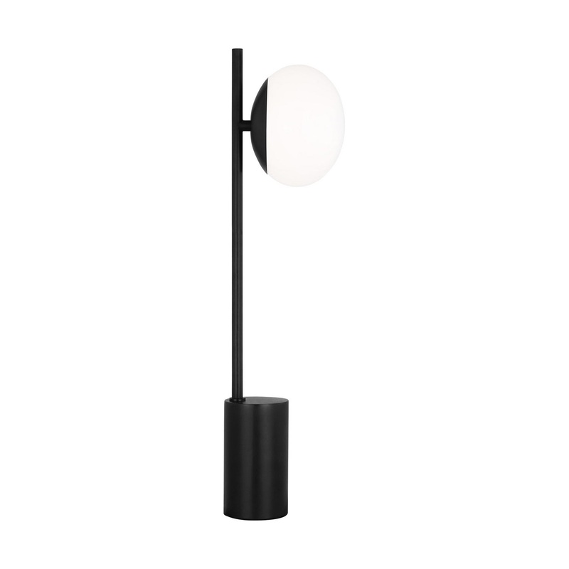 Visual Comfort Studio ET1461AI2 Lune One Light Table Lamp, Aged Iron (Discontinued)