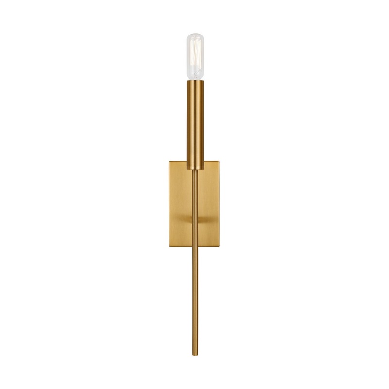 Visual Comfort Studio EW1161BBS Brianna One Light Wall Sconce, Burnished Brass