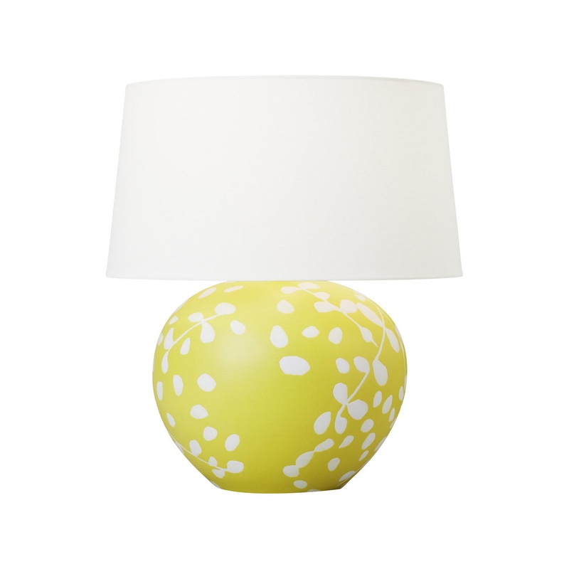 Visual Comfort Studio HT1011WLSMCT1 Nan One Light Table Lamp, Semi Matte Citron (Discontinued)