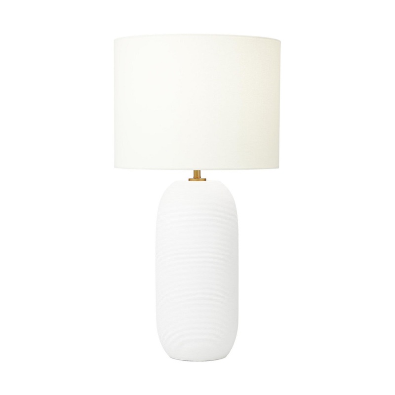 Visual Comfort Studio HT1061MWC1 Fanny One Light Table Lamp, Matte White Ceramic