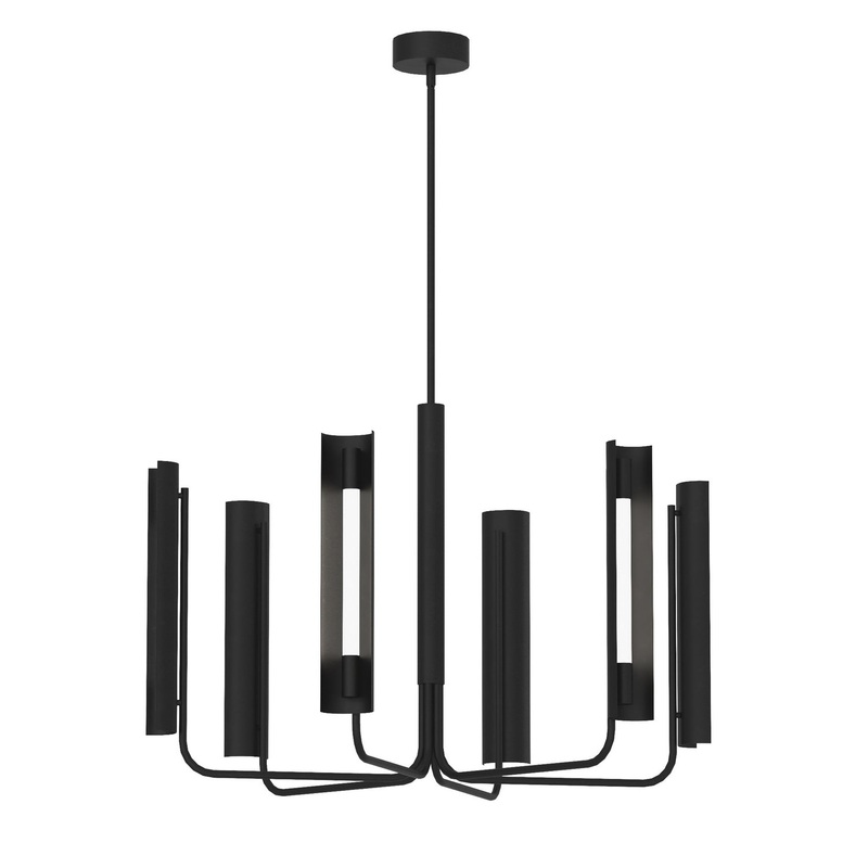 Visual Comfort Studio KC1076MBK Carson LED Chandelier, Midnight Black