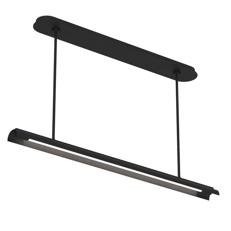 Visual Comfort Studio KC1091MBK Carson LED Linear Chandelier, Midnight Black