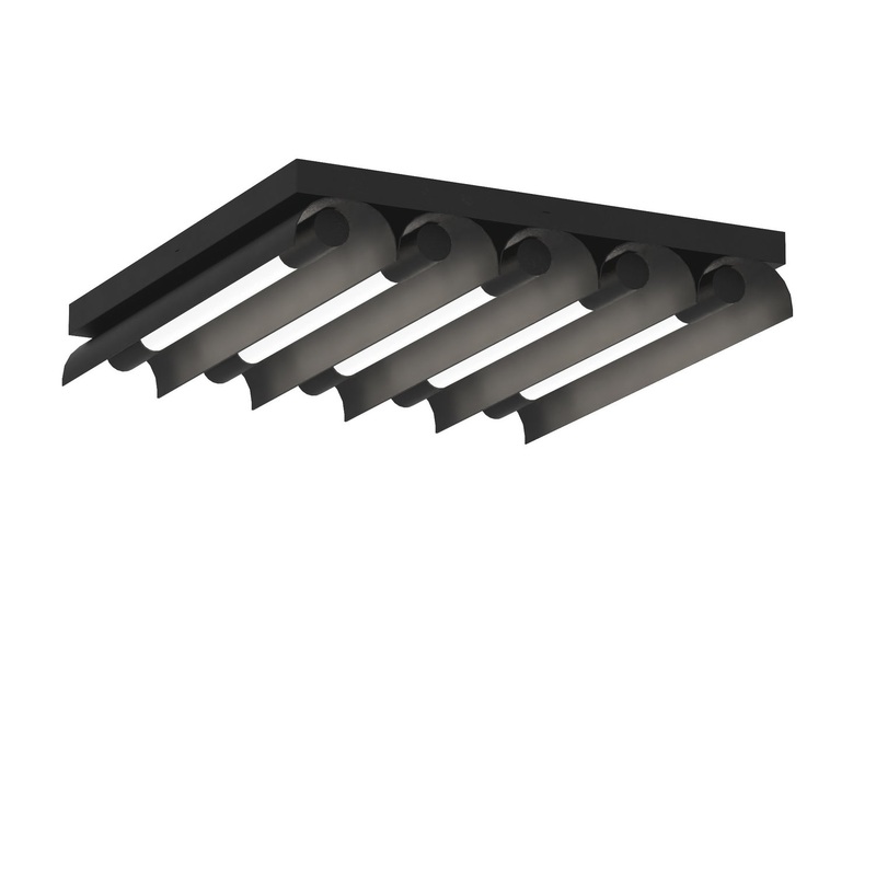 Visual Comfort Studio KF1095MBK Carson LED Flush Mount, Midnight Black