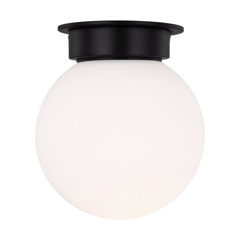 Visual Comfort Studio KF1101MBK Nodes One Light Flush Mount, Midnight Black