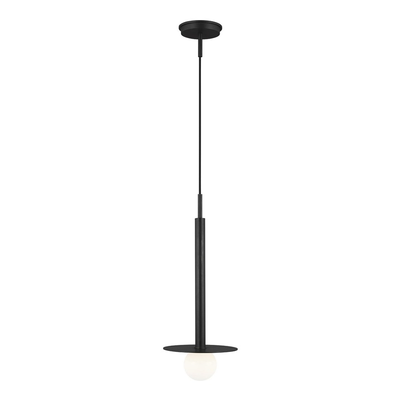 Visual Comfort Studio KP1001MBK Nodes One Light Pendant, Midnight Black