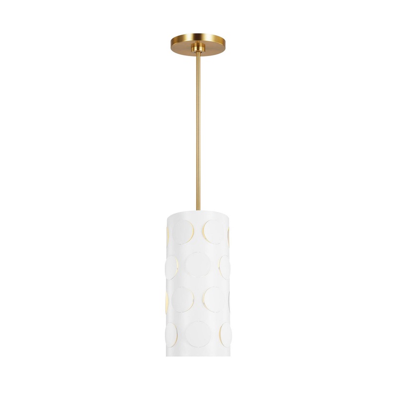 Visual Comfort Studio KSP1011BBS Dottie One Light Pendant, Burnished Brass