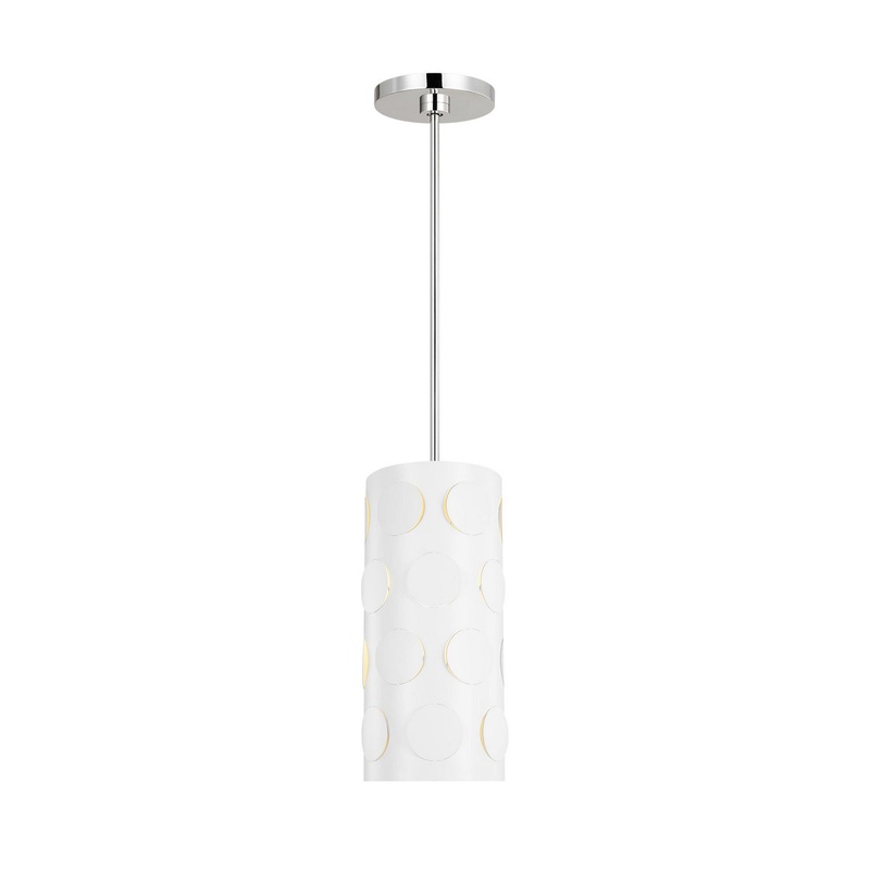 Visual Comfort Studio KSP1011PN Dottie One Light Pendant, Polished Nickel (Discontinued)