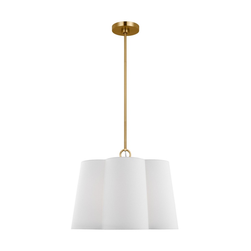 Visual Comfort Studio KSP1083BBS Bronte Three Light Pendant, Burnished Brass