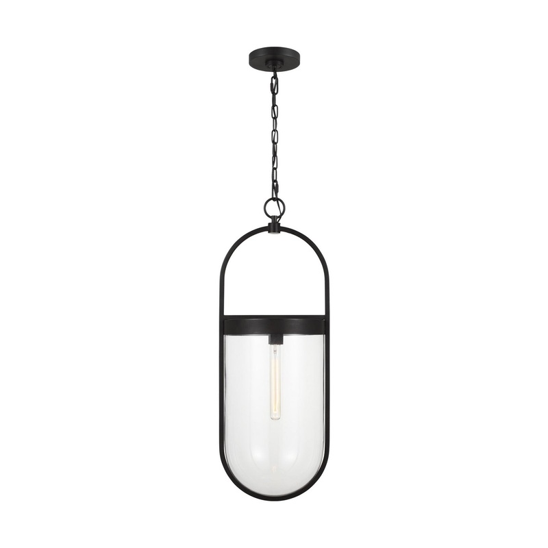 Visual Comfort Studio CP1361AI Blaine One Light Pendant, Aged Iron