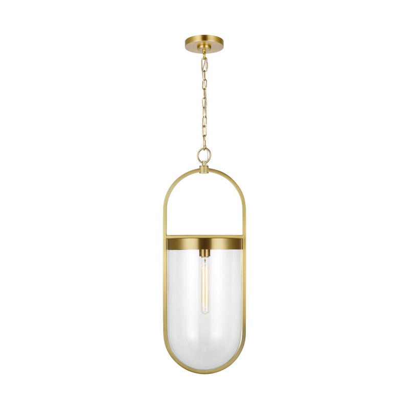 Visual Comfort Studio CP1361BBS Blaine One Light Pendant, Burnished Brass