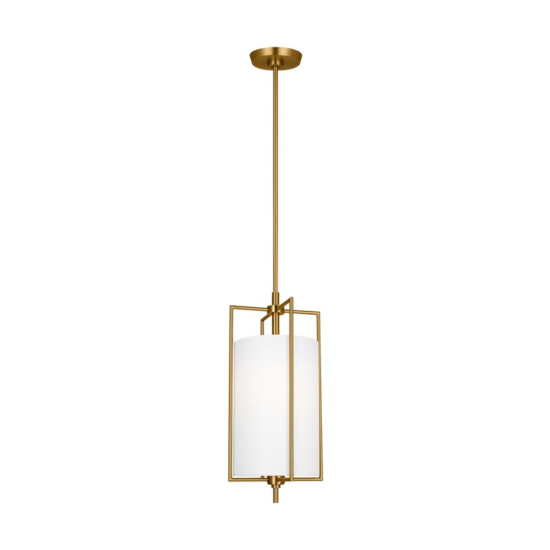 Visual Comfort Studio CP1401BBS Perno One Light Pendant, Burnished Brass