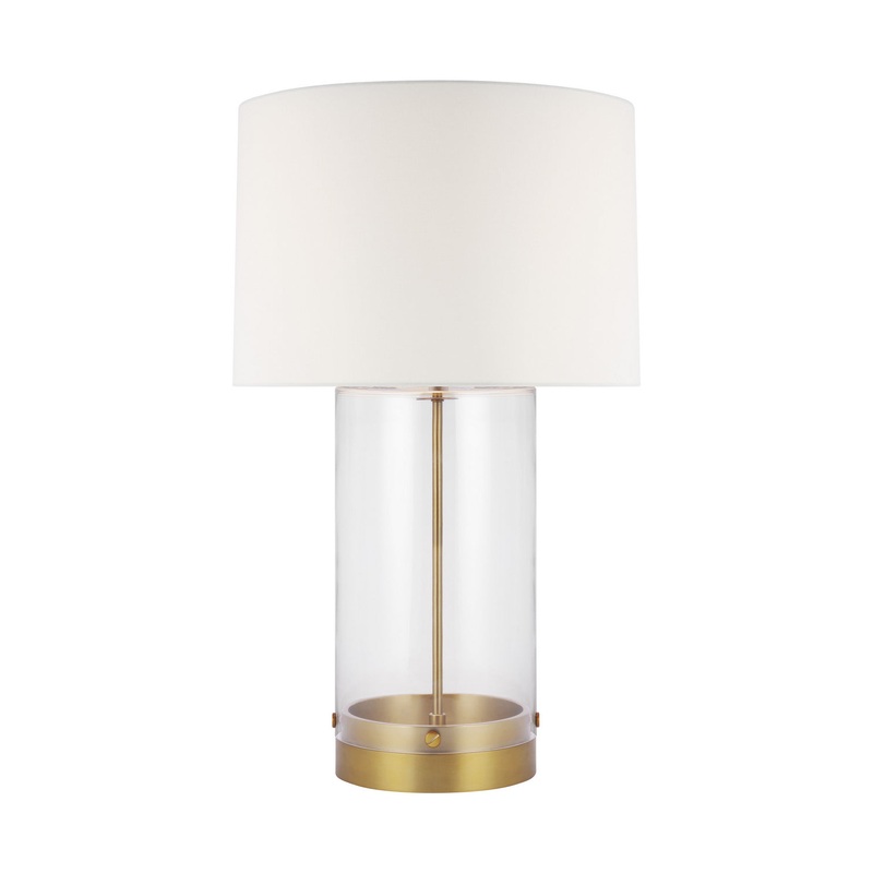 Visual Comfort Studio CT1001BBS1 Garrett One Light Table Lamp, Burnished Brass (Discontinued)