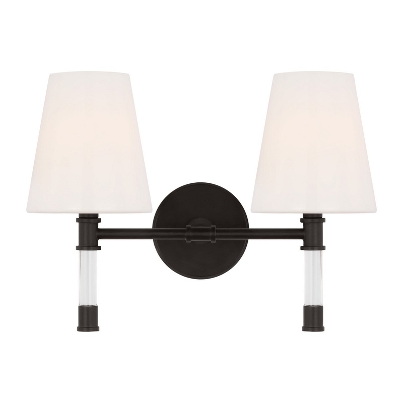 Visual Comfort Studio CV1052AI Hanover Two Light Bath Vanity, Aged Iron
