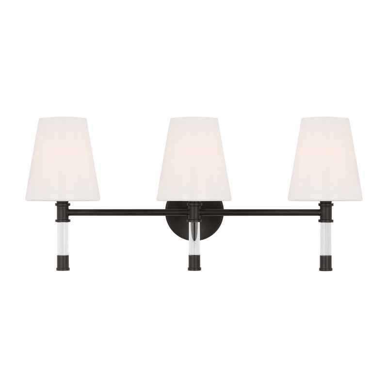 Visual Comfort Studio CV1053AI Hanover Three Light Bath Vanity, Aged Iron