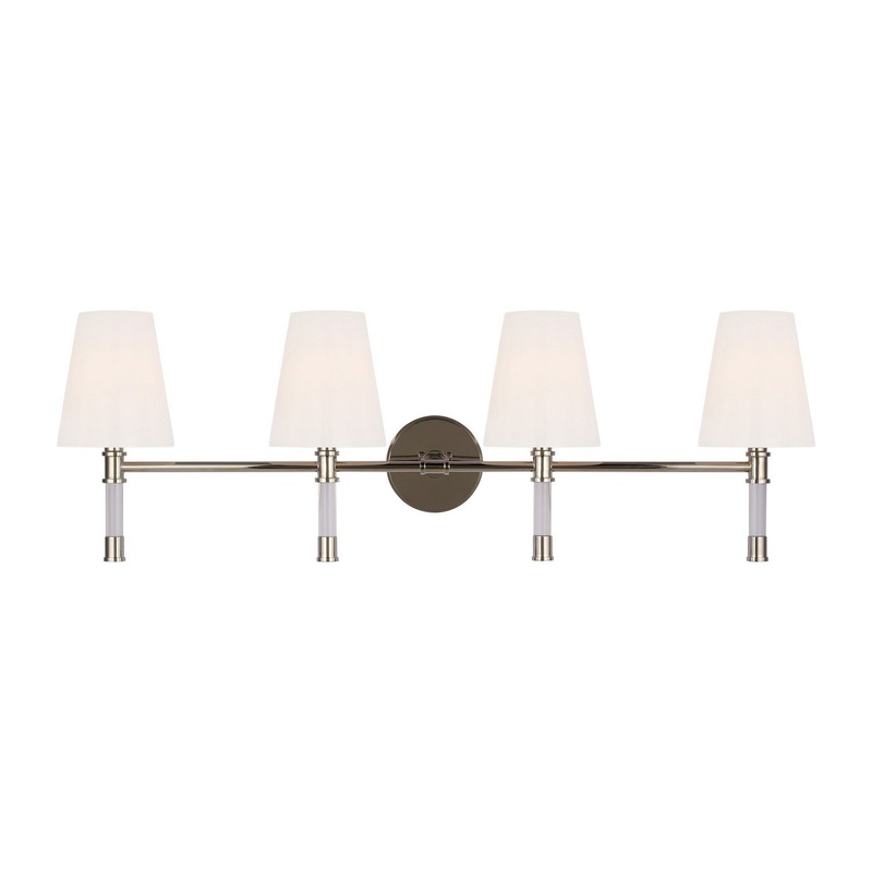 Visual Comfort Studio CV1054PN Hanover Three Light Bath Vanity, Polished Nickel