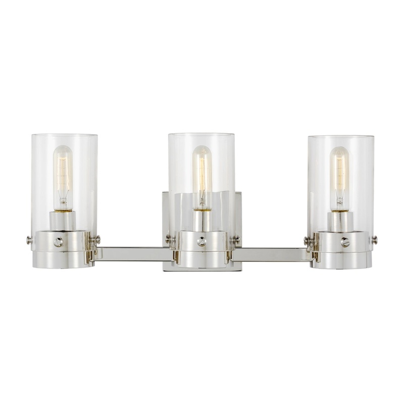 Visual Comfort Studio CW1003PN Garrett Three Light Vanity, Polished Nickel