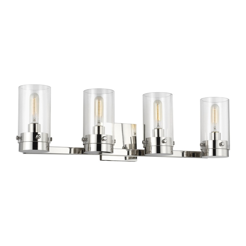 Visual Comfort Studio CW1004PN Garrett Four Light Vanity, Polished Nickel