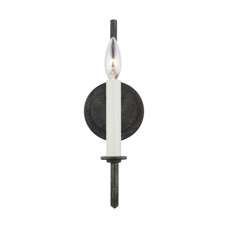 Visual Comfort Studio CW1051IO Champlain One Light Wall Sconce, Iron Oxide (Discontinued)