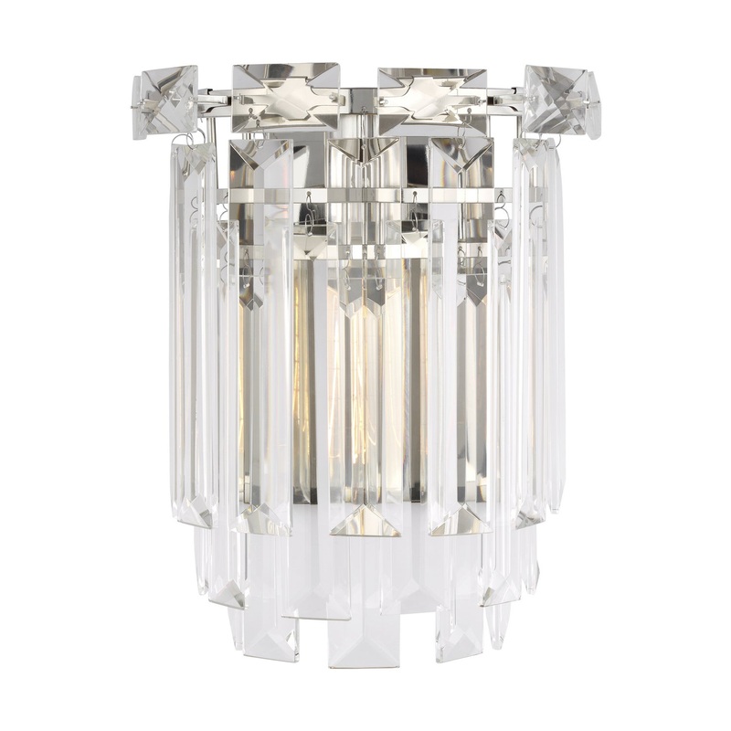 Visual Comfort Studio CW1061PN Arden One Light Wall Sconce, Polished Nickel