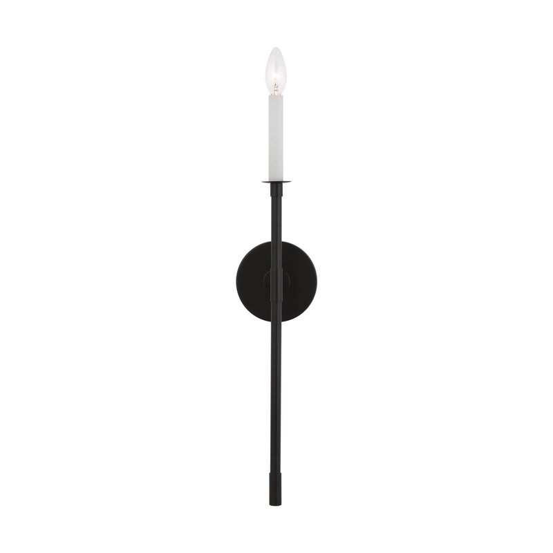 Visual Comfort Studio CW1091AI Bayview One Light Wall Sconce, Aged Iron