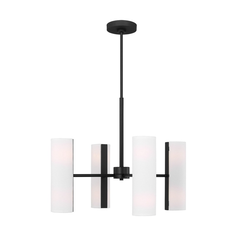 Visual Comfort Studio DJC1048MBK Capalino Eight Light Chandelier, Midnight Black