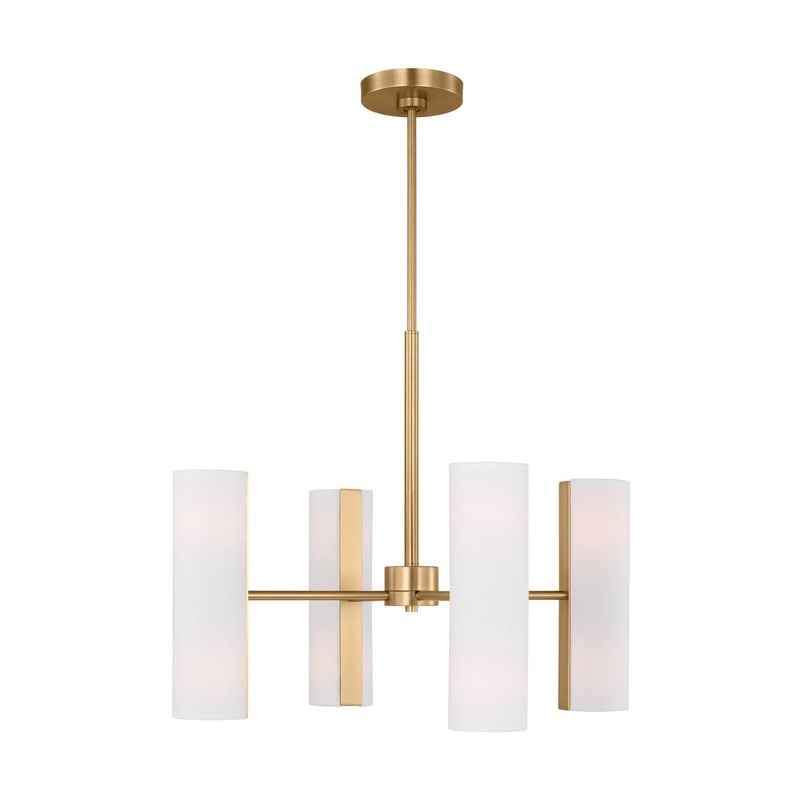 Visual Comfort Studio DJC1048SB Capalino Eight Light Chandelier, Satin Brass