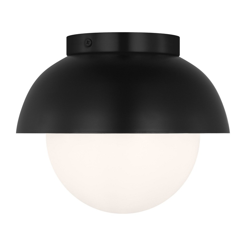 Visual Comfort Studio DJF1011MBK Hyde One Light Flush Mount, Midnight Black